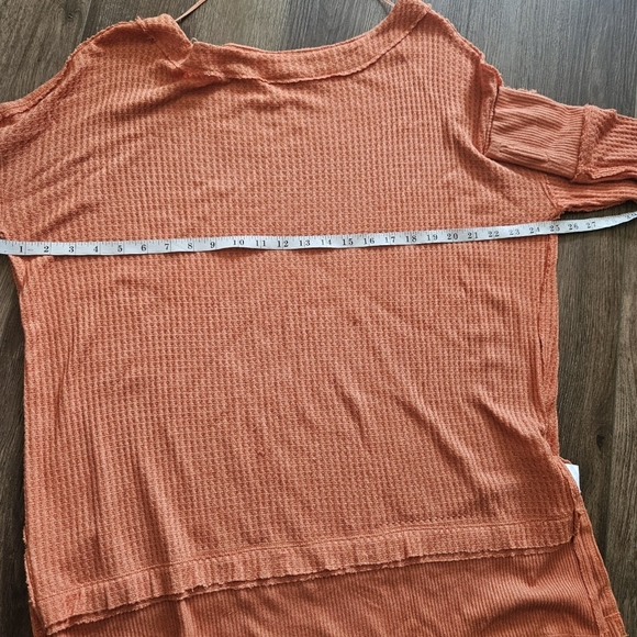 Free People North Shore Tunic Womens Top Sz M Oversize Waffle Knit Comfort - Picture 11 of 15